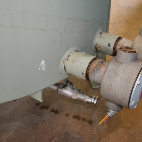 350 Gallon S/S Vertical Jacketed Prop Agitated Tank