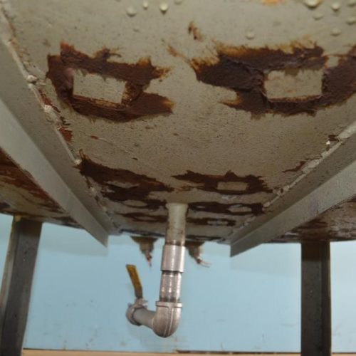 350 Gallon S/S Vertical Jacketed Prop Agitated Tank