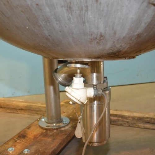 300 Gallon Groen Model 300D10TI S/S Jacketed Incline Sweep Scrape Agitated Kettle