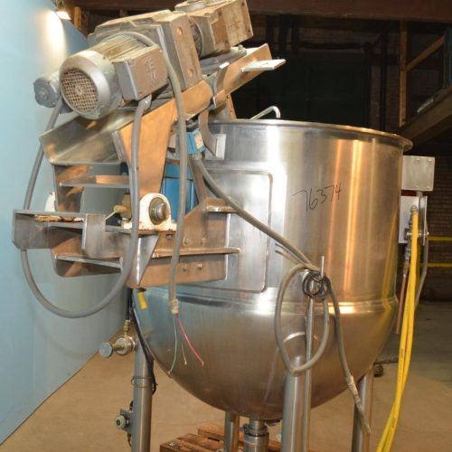 300 Gallon Groen Model 300D10TI S/S Jacketed Incline Sweep Scrape Agitated Kettle