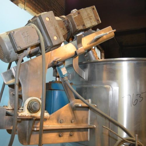 300 Gallon Groen Model 300D10TI S/S Jacketed Incline Sweep Scrape Agitated Kettle