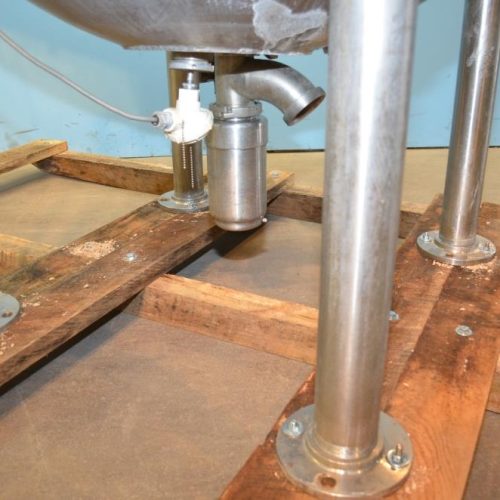 300 Gallon Groen Model 300D10TI S/S Jacketed Incline Sweep Scrape Agitated Kettle