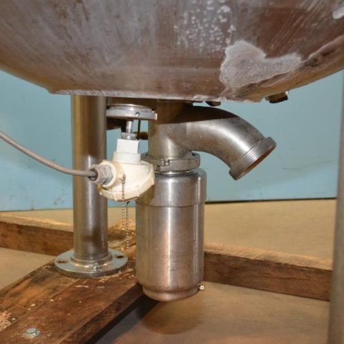 300 Gallon Groen Model 300D10TI S/S Jacketed Incline Sweep Scrape Agitated Kettle