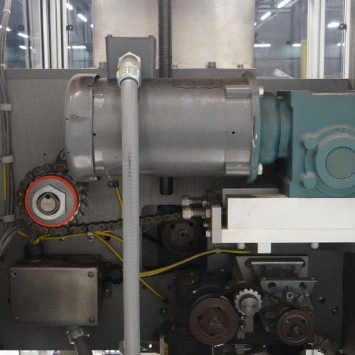 PDC Model 75-ERL Automatic Shrink Sleeve Labeler and Tamper Evident Neck Bander