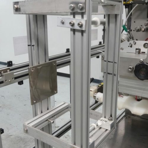 PDC Model 75-ERL Automatic Shrink Sleeve Labeler and Tamper Evident Neck Bander
