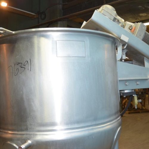 200 Gallon GroenModel 200D7TI S/S Jacketed Incline Sweep Scrape Agitated Kettle