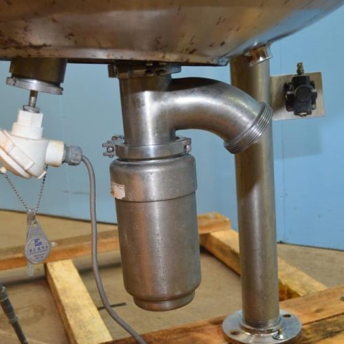 200 Gallon GroenModel 200D7TI S/S Jacketed Incline Sweep Scrape Agitated Kettle