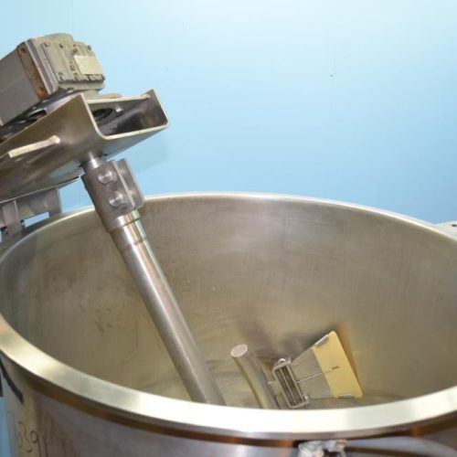 200 Gallon GroenModel 200D7TI S/S Jacketed Incline Sweep Scrape Agitated Kettle