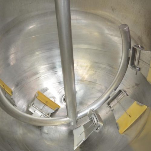 200 Gallon GroenModel 200D7TI S/S Jacketed Incline Sweep Scrape Agitated Kettle