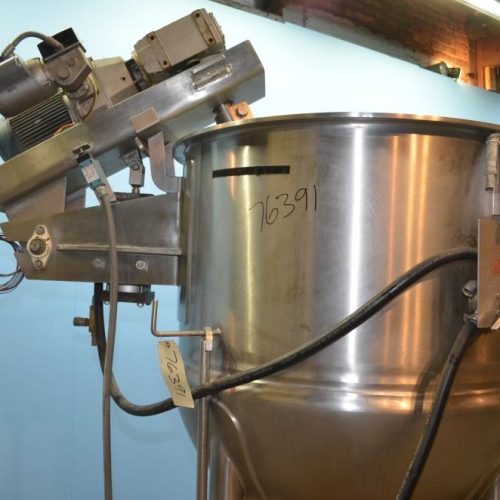 200 Gallon GroenModel 200D7TI S/S Jacketed Incline Sweep Scrape Agitated Kettle