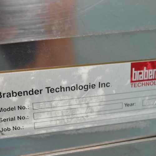 Brabender Model FW79 Flex-Wall Volumetric Single Screw Feeder