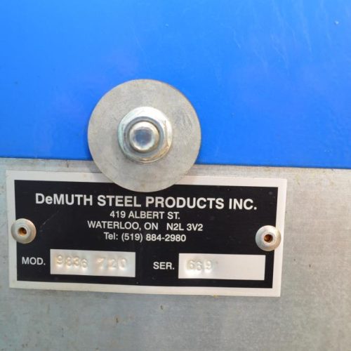 Demuth Model 9836720 Dual 8 In Long Vertical Stacked Roller Mills