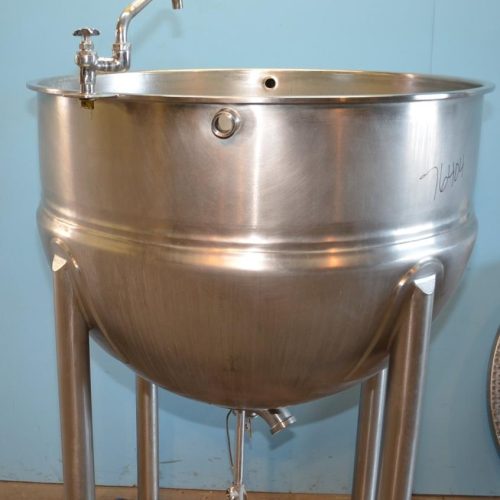 200 Gallon Lee Model 200D S/S Jacketed Kettle with Cover