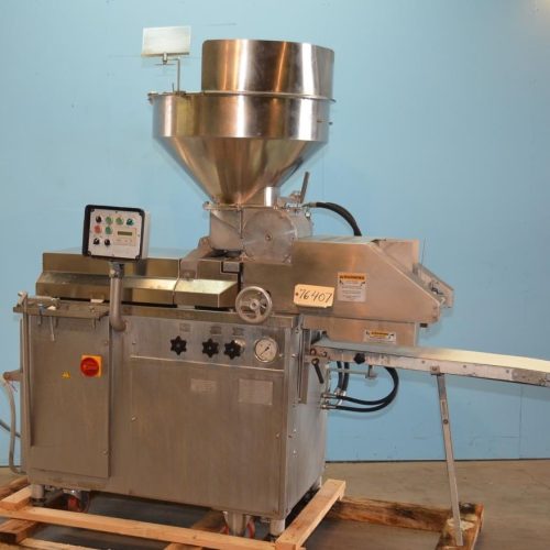 Nutec Model 720 Patty Former 7,800 PPH with Paper Inserter