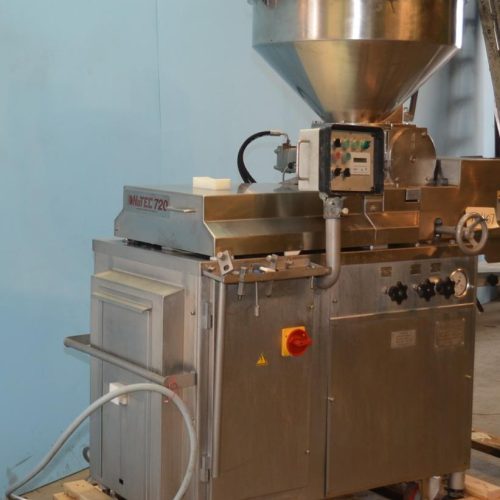 Nutec Model 720 Patty Former 7,800 PPH with Paper Inserter