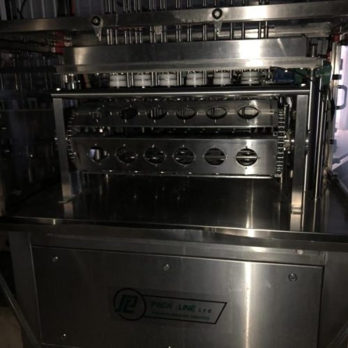 Pack Line Model PXM6 300 CPM (6) Lane S/S Linear Cup Filler and Sealer