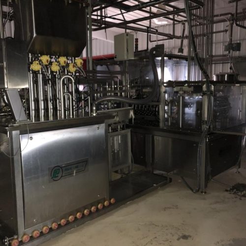 Pack Line Model PXM6 300 CPM (6) Lane S/S Linear Cup Filler and Sealer