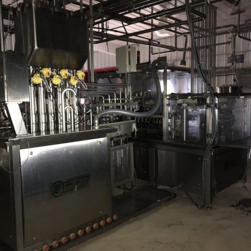 Pack Line Model PXM6 300 CPM (6) Lane S/S Linear Cup Filler and Sealer