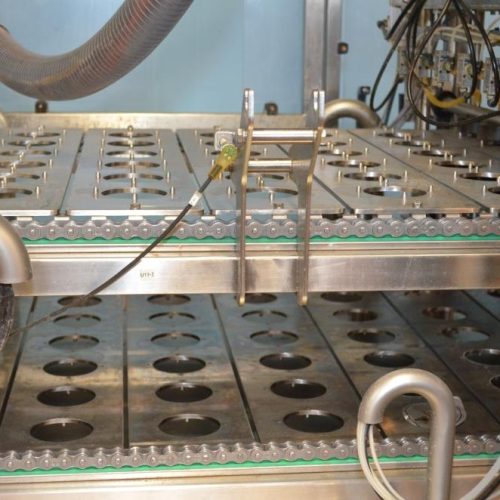 Pack Line Model PXM6 300 CPM (6) Lane S/S Linear Cup Filler and Sealer