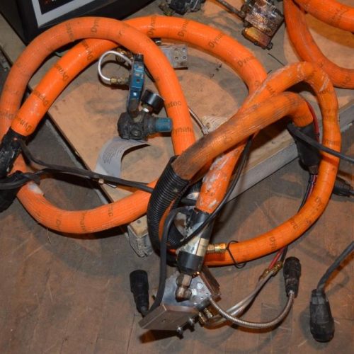 (4) ITW Dynatec Dynamelt S-Series Model S1N4P122 Hot Melt Units with Hoses
