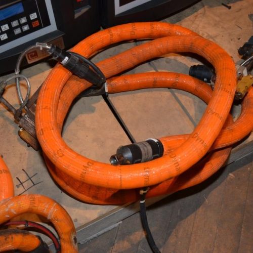 (4) ITW Dynatec Dynamelt S-Series Model S1N4P122 Hot Melt Units with Hoses