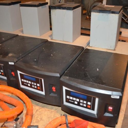(4) ITW Dynatec Dynamelt S-Series Model S1N4P122 Hot Melt Units with Hoses