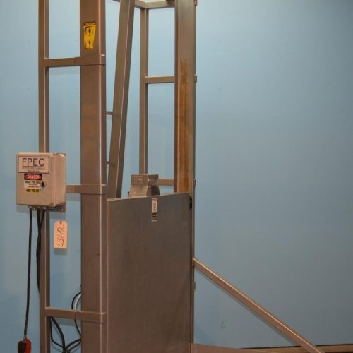 FPEC Model BS91 3,000 Lbs Cap Free Standing S/S 44.5 in Max Height Pallet Lifter