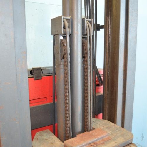 Raymond Model EASIR30TT 3,000 LBS Narrow Aisle Electric Stand Up Fork Lift