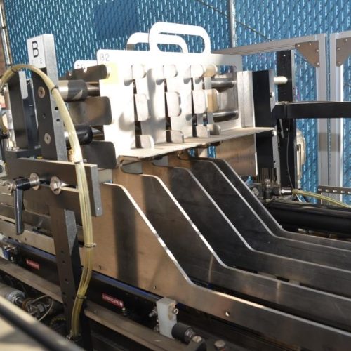 Hartness Model 835 30 CPM Drop Case Packer with Oscillating High Speed Laner