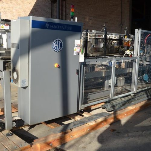 Hartness Model 835 30 CPM Drop Case Packer with Oscillating High Speed Laner