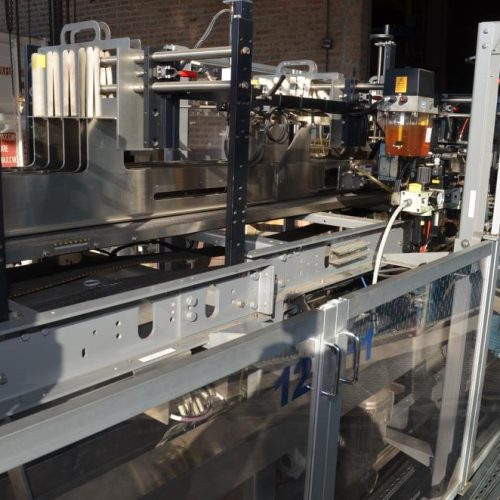 Hartness Model 835 30 CPM Drop Case Packer with Oscillating High Speed Laner