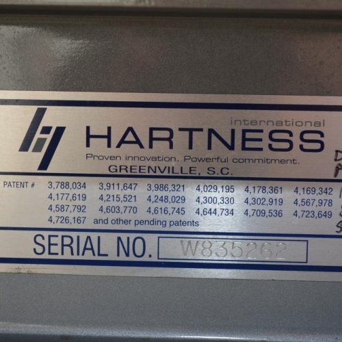 Hartness Model 835 30 CPM Drop Case Packer with Oscillating High Speed Laner