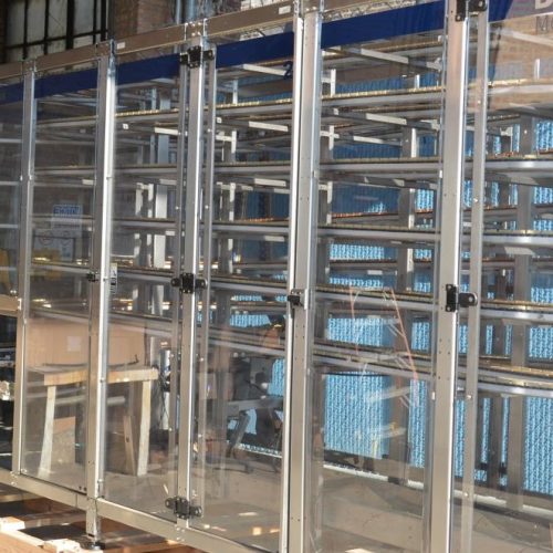 Hartness Model Dynac 6400CS (7) Tier 4in W Single File Spiral Accumulation Conveyor