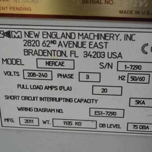 New England Model NERCAE (6) Head 150 CPM S/S Rotary Cap Applicator with Elevator