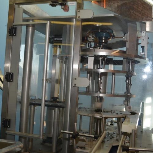 New England Model NERCAE (6) Head 150 CPM S/S Rotary Cap Applicator with Elevator