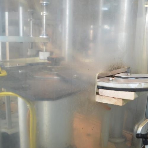 New England Model NERCAE (6) Head 150 CPM S/S Rotary Cap Applicator with Elevator