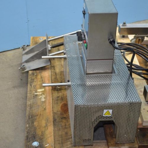 AFM Model LX100 S/S 80 CPM Shrink Sleeve Registered Film Labeler with Heat Tunnel