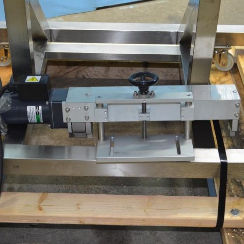 AFM Model LX100 S/S 80 CPM Shrink Sleeve Registered Film Labeler with Heat Tunnel