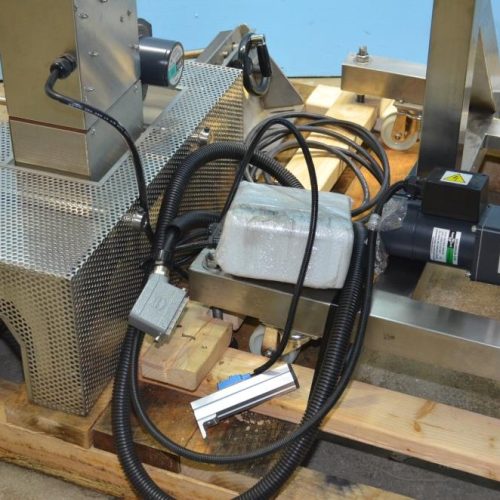 AFM Model LX100 S/S 80 CPM Shrink Sleeve Registered Film Labeler with Heat Tunnel