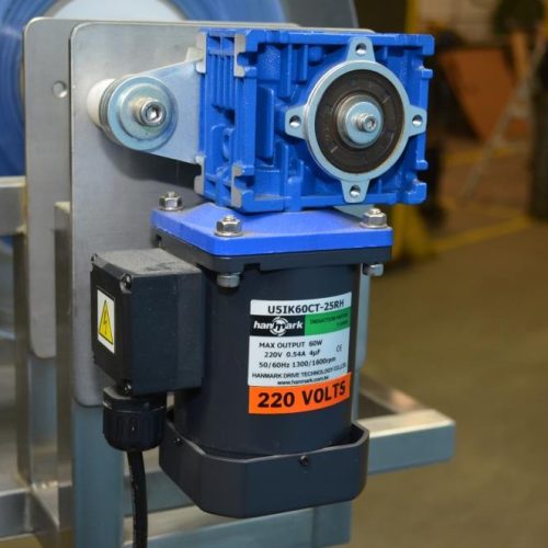 AFM Model LX100 S/S 80 CPM Shrink Sleeve Registered Film Labeler with Heat Tunnel