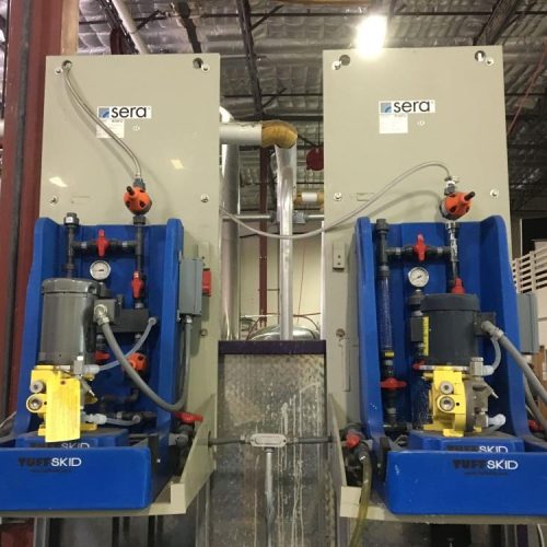 (2) Milton Roy Metering Pumps on Common Frame