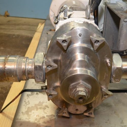 Waukesha Model 130 15 HP S/S Positive Displacement Pump with Pressure Relief Cover