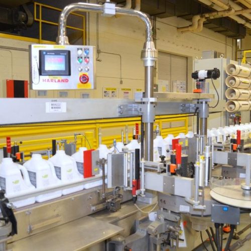 Harland Mercury 250 PPM Front and Back Pressure Sensitive Labeler w/ Redundant Heads