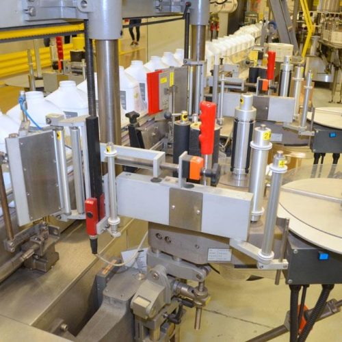 Harland Mercury 250 PPM Front and Back Pressure Sensitive Labeler w/ Redundant Heads