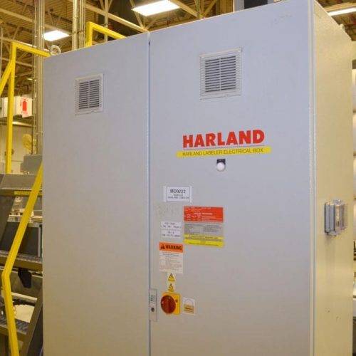 Harland Mercury 250 PPM Front and Back Pressure Sensitive Labeler w/ Redundant Heads