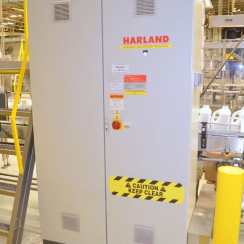 Harland Mercury 250 PPM Front and Back Pressure Sensitive Labeler w/ Redundant Heads
