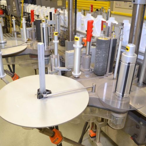 Harland Mercury 250 PPM Front and Back Pressure Sensitive Labeler w/ Redundant Heads