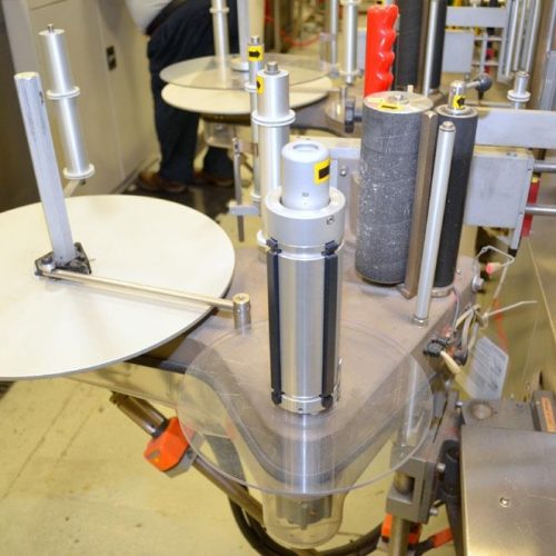 Harland Mercury 250 PPM Front and Back Pressure Sensitive Labeler w/ Redundant Heads