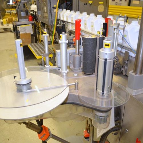 Harland Mercury 250 PPM Front and Back Pressure Sensitive Labeler w/ Redundant Heads