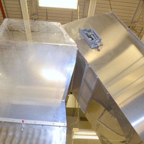 Bulk Bottle Live Bottom Feed Hopper with Integrated S/S Elevator